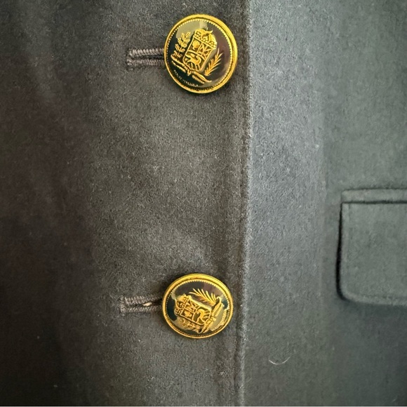 Pendleton Virgin Wool Blazer Jacket Women’s Vintage Blue USA Made Navy Anchor 16 - Picture 5 of 14